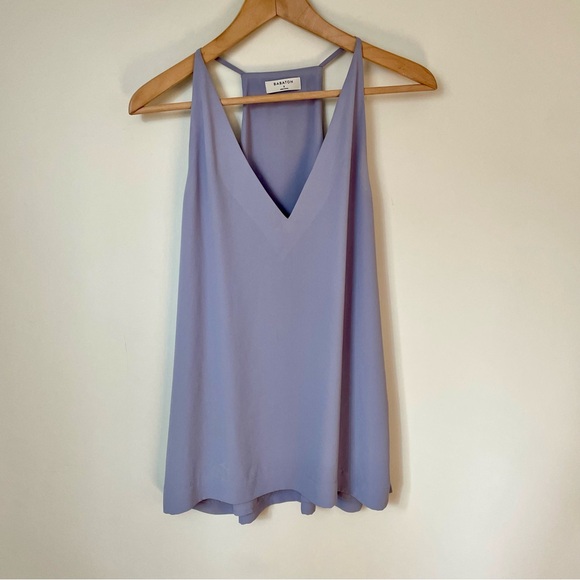 Aritzia Tops - Aritzia Babaton Morris Blouse V Neck Light Purple